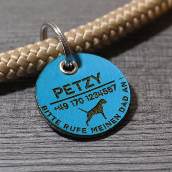 DOG TAG - BIOTHANE - personalized