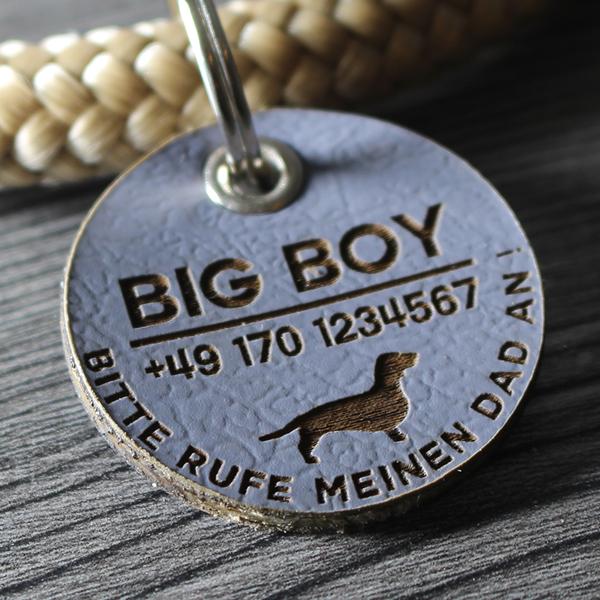 DOG TAG / HUNDEMARKE - BIOTHANE - personalisiert