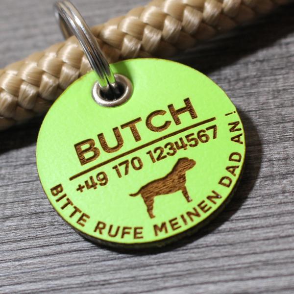 DOG TAG - BIOTHANE - personalized