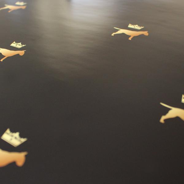 Geschenkpapier - Bullterrier - Gold