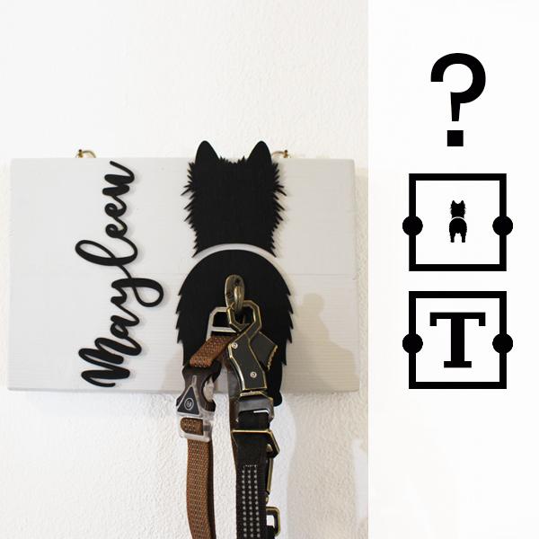 Hundeleinenhalter - NAME - HUND