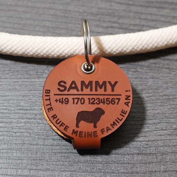 DOG TAG BAG - English Bulldog - personalized