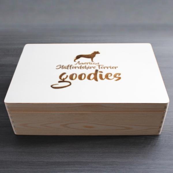 American Staffordshire Terrier - Holzbox / Holzkiste - AMSTAFF GOODIES
