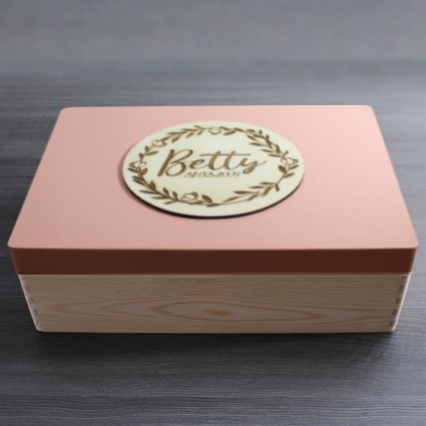 Name Date - wooden box - ENGLISH BULL TERRIER