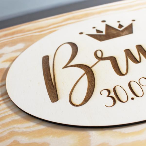 Name Date - wooden box - BETTY STYLE