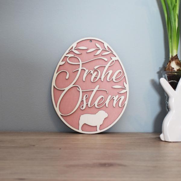 Easter decoration - ENGLISH BULLDOG - v1