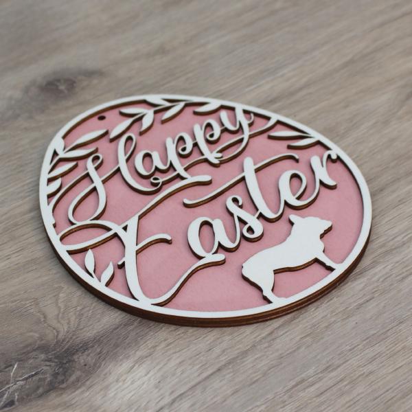 Osterdeko - FRANZÖSISCHE BULLDOGGE - v1