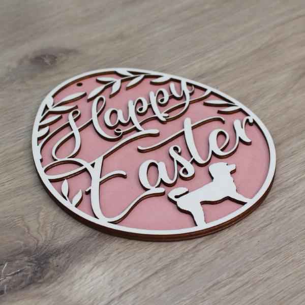 Easter decoration - SMALL POODLE - v1