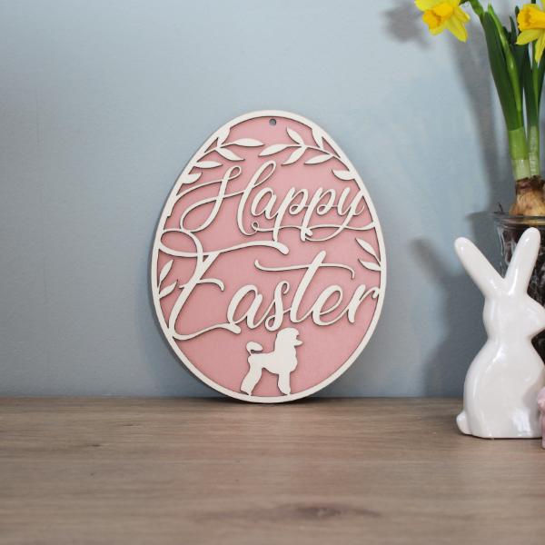 Easter decoration - KING POODLE - v1