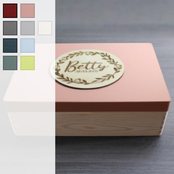 Name Date - wooden box - ENGLISH BULL TERRIER