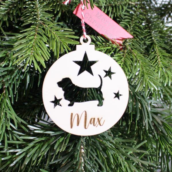 Christmas decoration - BASSET HOUND - v1 -