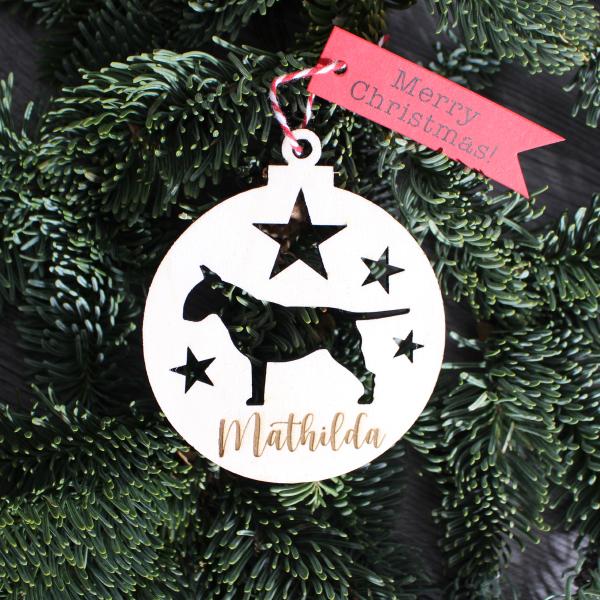 Christmas decoration - BULL TERRIER - v1 -