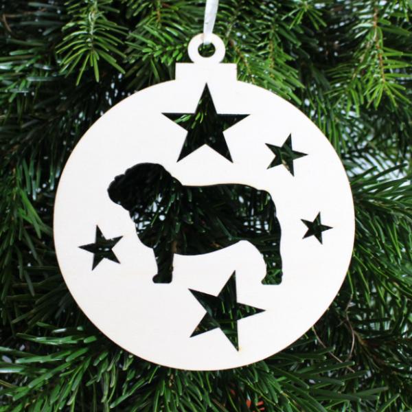 Christmas decoration - ENGLISH BULLDOG - v1