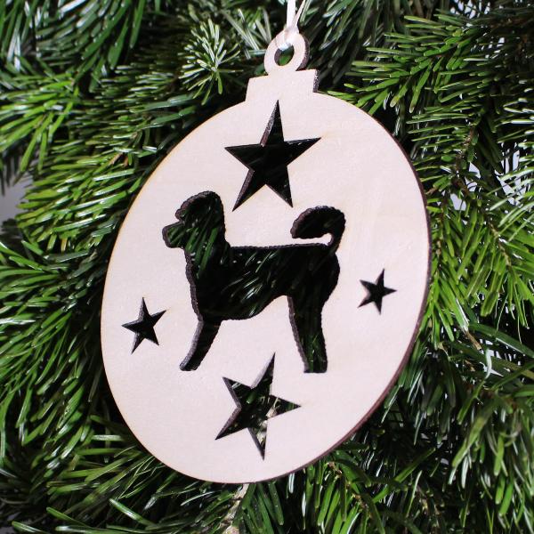 Christmas decoration - SMALL POODLE - v1