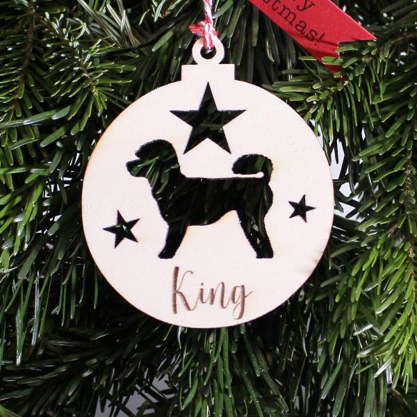 Christmas decoration - SMALL POODLE  - v1 -